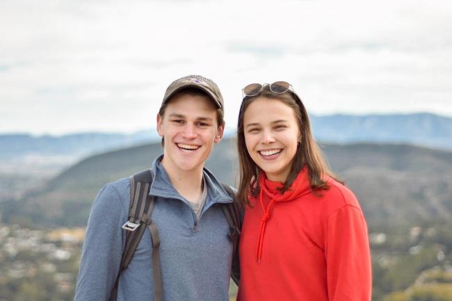 Two students abroad in Spain