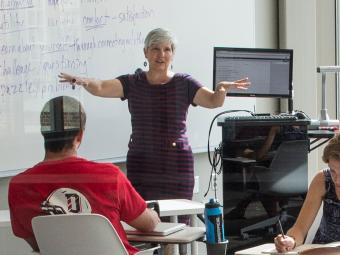 Prof. Shelley Rigger in Classroom