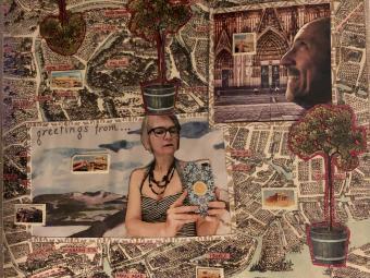 Photo of collage by Maggie McCarthy