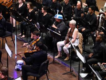 Davidson College Symphony Orchestra performs Star Wars 