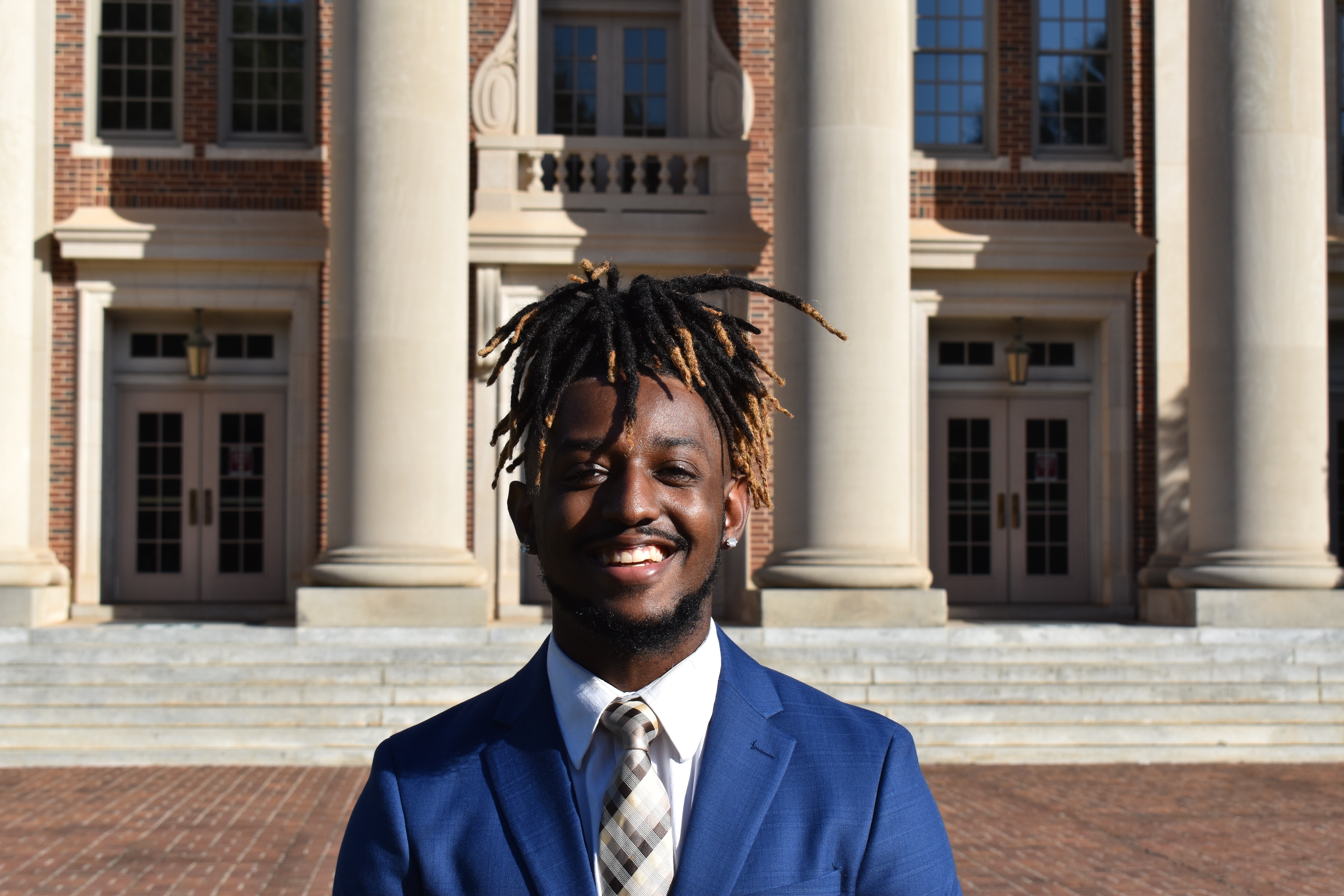 Langston Stephens outside Chambers building 