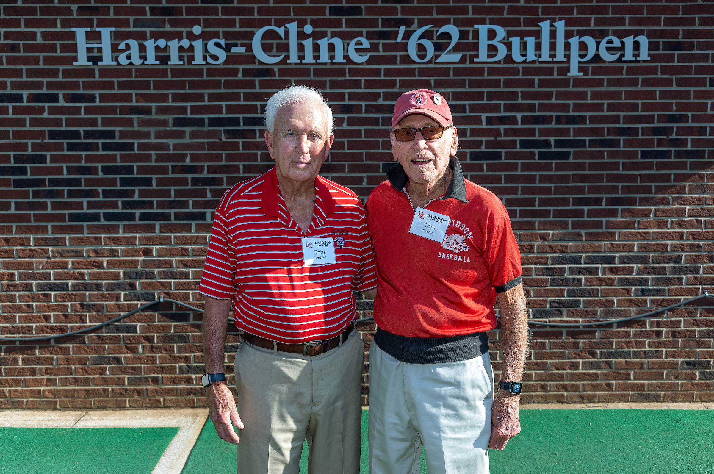 First one is Tom Harris ’62 (left) with his 95-year-old coach, Tom Stevens (right)