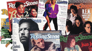 a compilation of Rolling Stone magazine covers