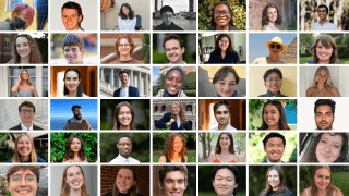 a compilation of headshots of students