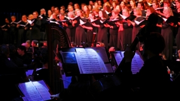 Singers and Musicians at Holiday Gala