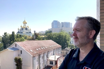 John Ballard ’96 in Kyiv