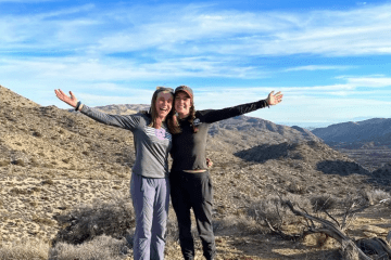 Addie and Isabel in Joshua Tree