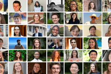 a compilation of headshots of students
