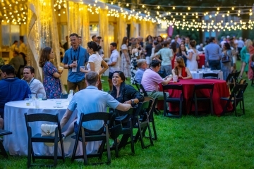 Green grass and twinkle lights at reunion 2025