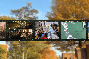 a photo strip of student images