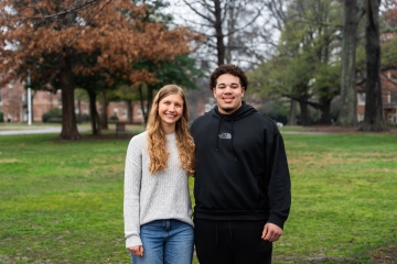 Davidson Students Megan Good ’29 and Zavier Pollard ’29