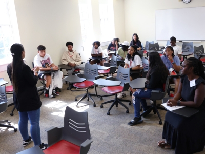 Summer Promise Students seated in classroom 
