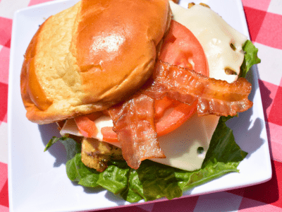 Dining Services Davis Cafe BLT Sandwich on a plate
