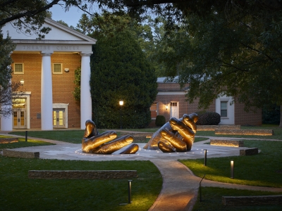 With These Hands sculpture