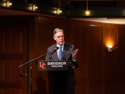 Speaker during a Dean Rusk event