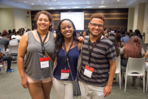 STRIDE students pose with their mentor