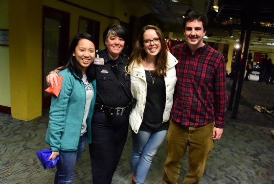 Students with Officer Laura Vazant