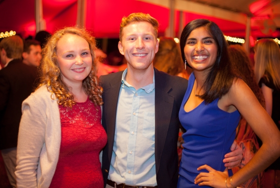 Young Alumni Group Pose at Event