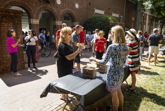 Employees Grab Popsicles at the Employee Appreciation Event