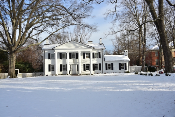 President's House in Snow