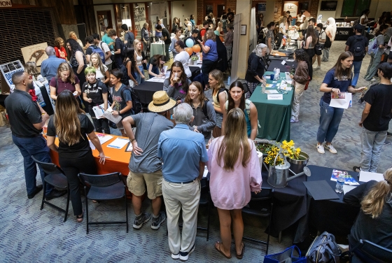 Students at the Community Involvement Fair