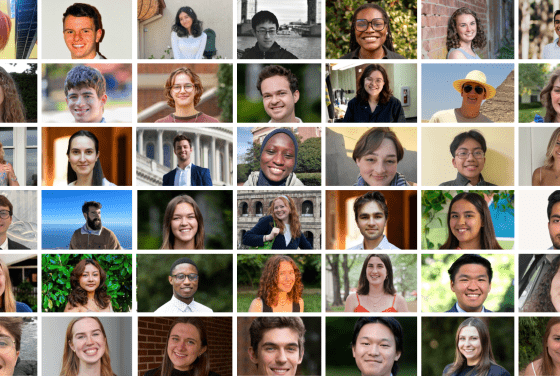 a compilation of headshots of students