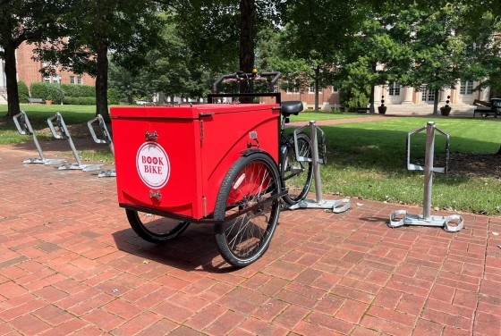 Red Library Book Bike