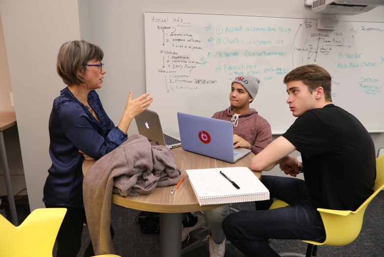 Prof. Churchill in Collaboratory Classroom