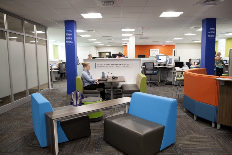 Technology & Innovation (T&I) Main Office and Employees at Workstations