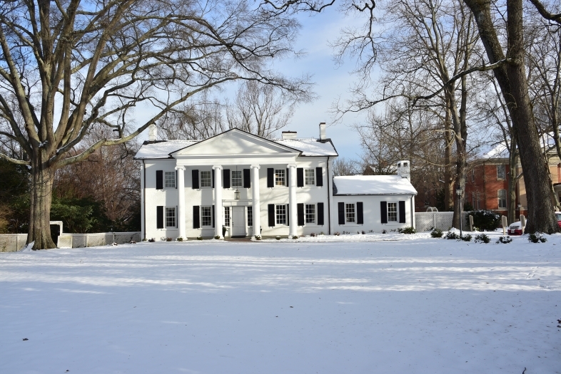 President's House in Snow