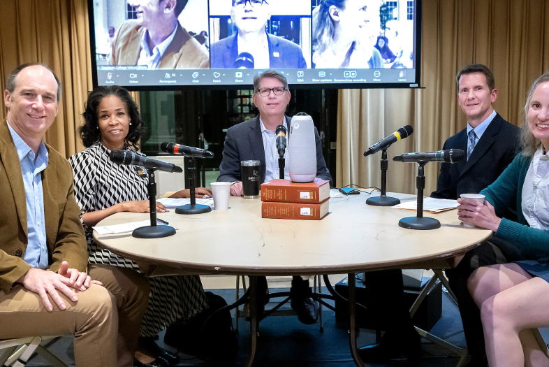 Speakers at the DCI building democracy event
