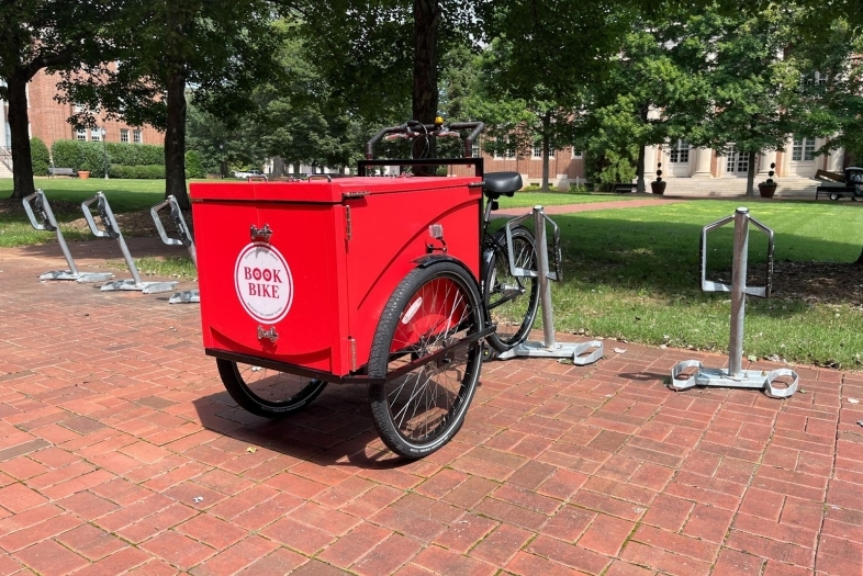 Red Library Book Bike