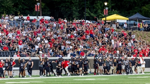 a packed football stadium