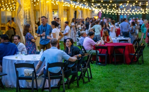Green grass and twinkle lights at reunion 2025