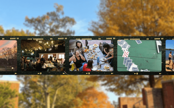 a photo strip of student images