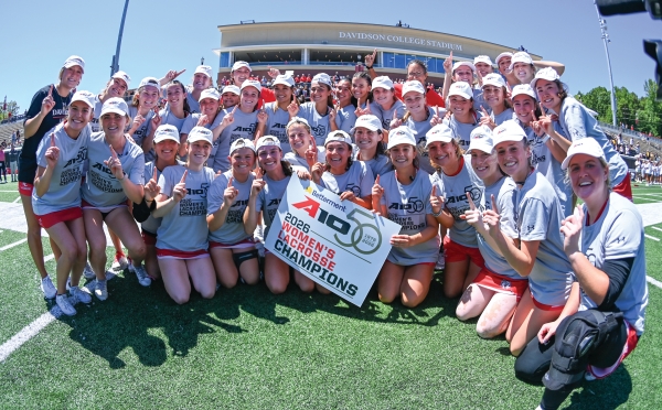 DAVIDSON WOMEN’S LACROSSE TEAM win the Atlantic 10 Conference