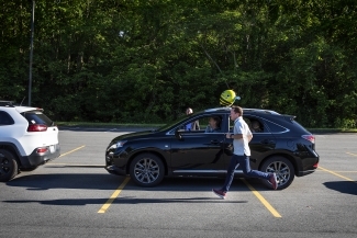 Car of a guest parked 