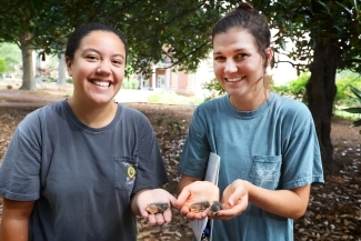 Antoinette Cozier '19 and Cameron Dove '19