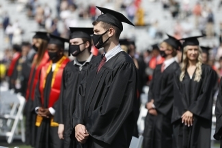 2021 Commencement Students at Graduation