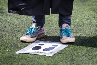2021 Commencement shoes on the mark