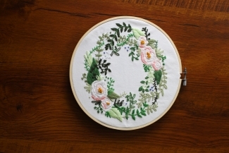 Photo of embroidery by Gaylena Merritt