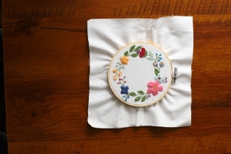 Photo of embroidery by Gaylena Merritt