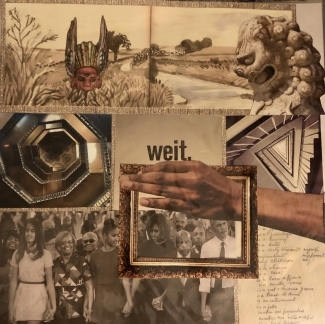 Photo of collage by Maggie McCarthy