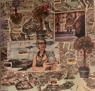 Photo of collage by Maggie McCarthy
