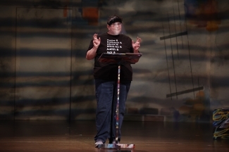 Davidson's Unveiled and Unvarnished Theatre Production scene