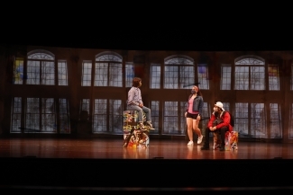 Davidson's Unveiled and Unvarnished Theatre Production scene