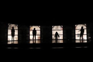 Davidson's Unveiled and Unvarnished Theatre Production scene