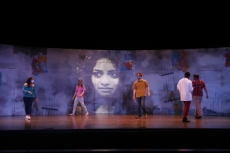 Davidson's Unveiled and Unvarnished Theatre Production scene