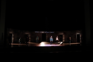 Davidson's Unveiled and Unvarnished Theatre Production scene