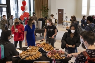 Random Acts of Kindness donuts in the Lilly Gallery
